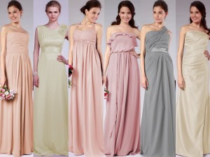 dresses bridesmaid neutral pastel colors colour dress bridesmaids gown fabric pk articles mismatched brown pastels fabrics neutrals pink