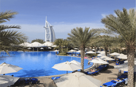 Bur al Arab Swimming Pool View