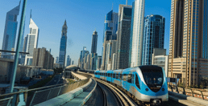 Metro Train in Dubai
