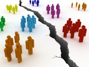 Digital divide creates gap between individuals.