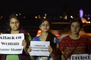 Women journalists face harassment and taunts.